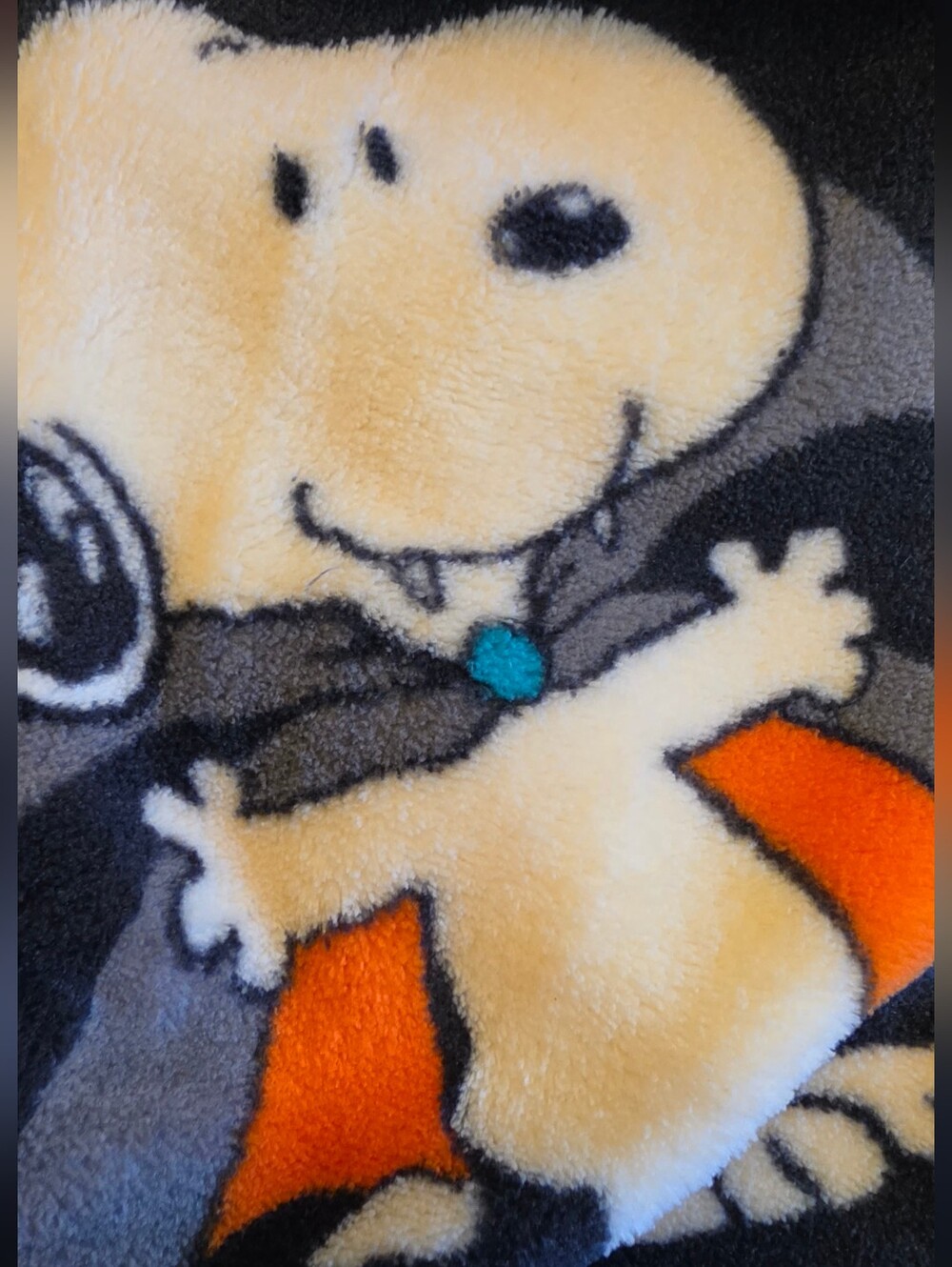Peanuts Snoopy & Woodstock Vampire Halloween Kids Throw Blanket 46" X 60" NWT